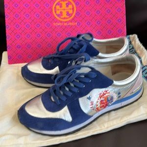 Tory Burch leather fashion sneakers